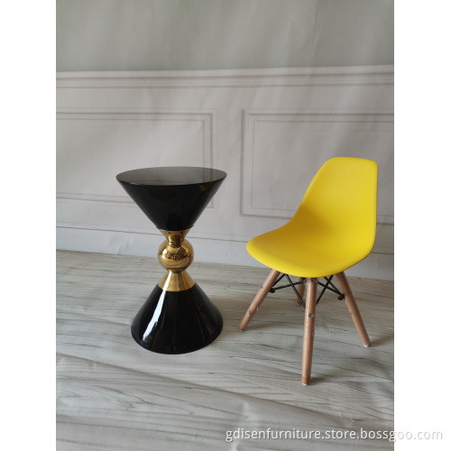 Hourglass End Table with Fibreglass